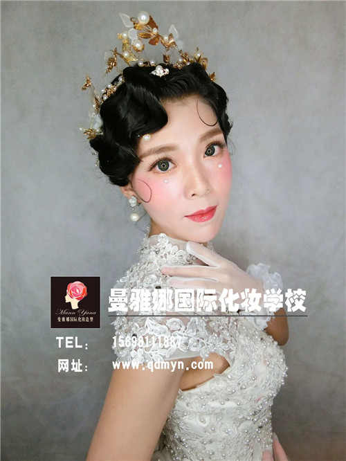 唯美的日韩系列白纱新娘化妆造型